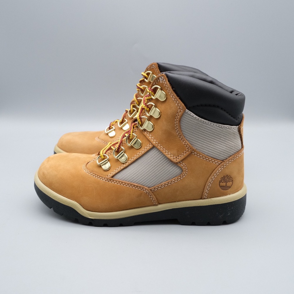 Timberland Field Boot Kids Size 3 Wheat Nubuck Mesh Rugged Outdoor 44793 - Picture 11 of 11